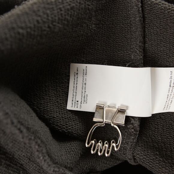 Hugo Boss Orange Label Full Zip Leather Detail Collar Terry Cotton Sweater Sz XL - Picture 9 of 10